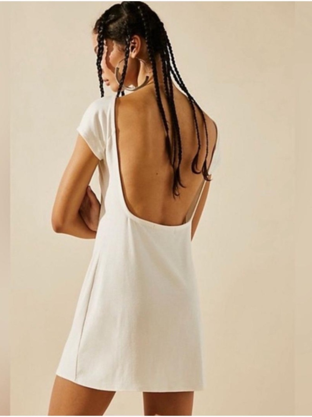 Free People Cream Mini Dress - Picture 2 of 4